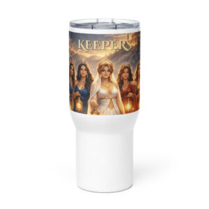 Travel mug with a handle