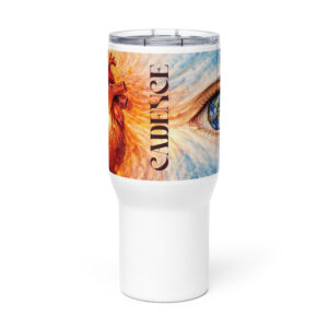 Travel mug with a handle